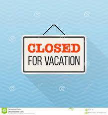 closed vacation